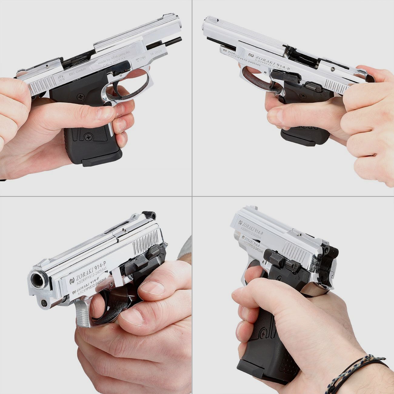 ZORAKI 914 – 9 mm P.A.K. blankopistool / EU-brede verzending / EU Shipping