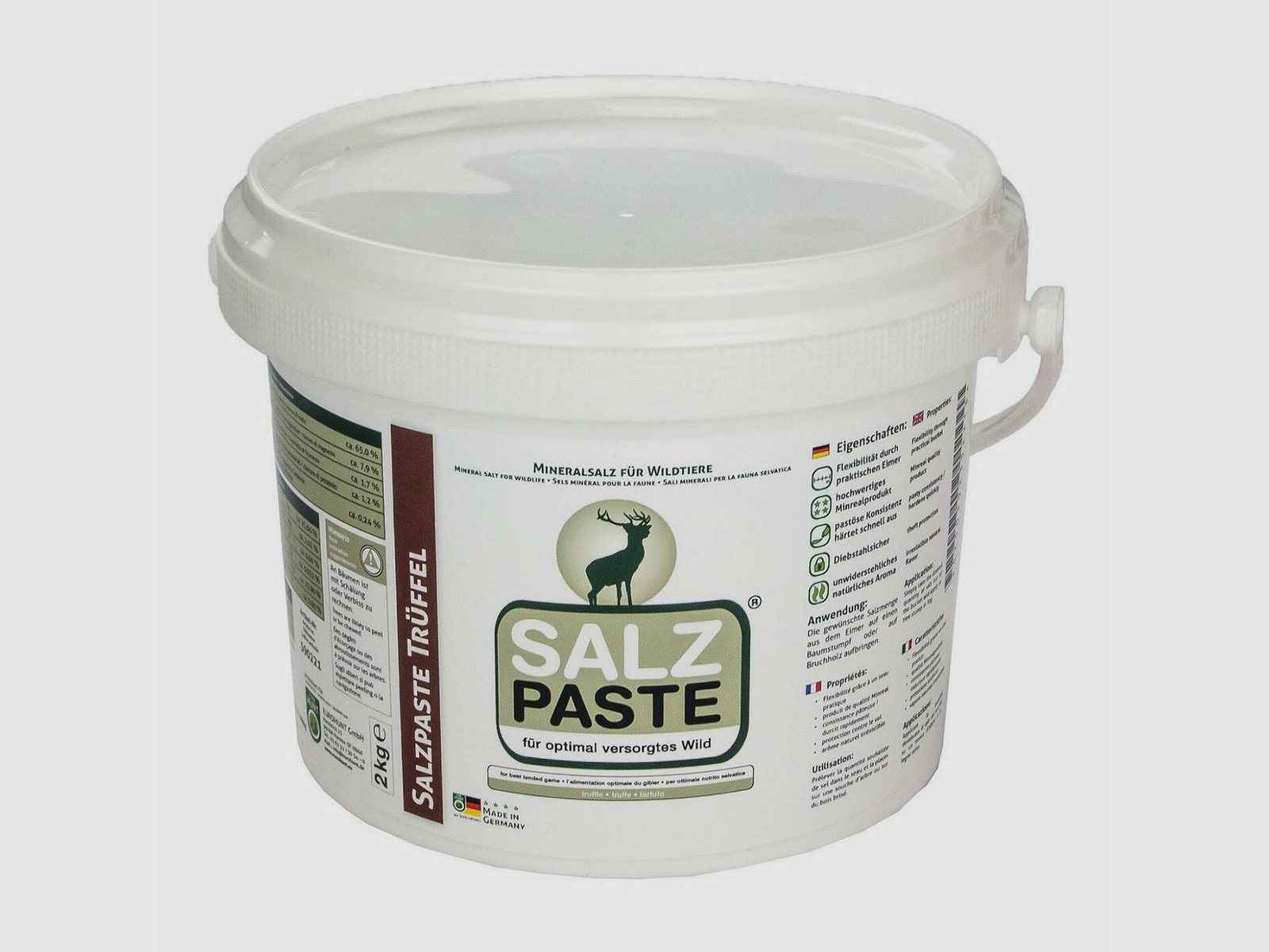 Eurohunt Salzpaste Trüffel 2kg Eimer​ Jagdbedarf