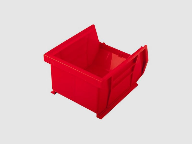 SINCLAIR INTERNATIONAL STORAGE BINS SINCLAIR INTERNATIONAL STACKABLE BULLET BIN, SMALL, RED, image 3 of 3