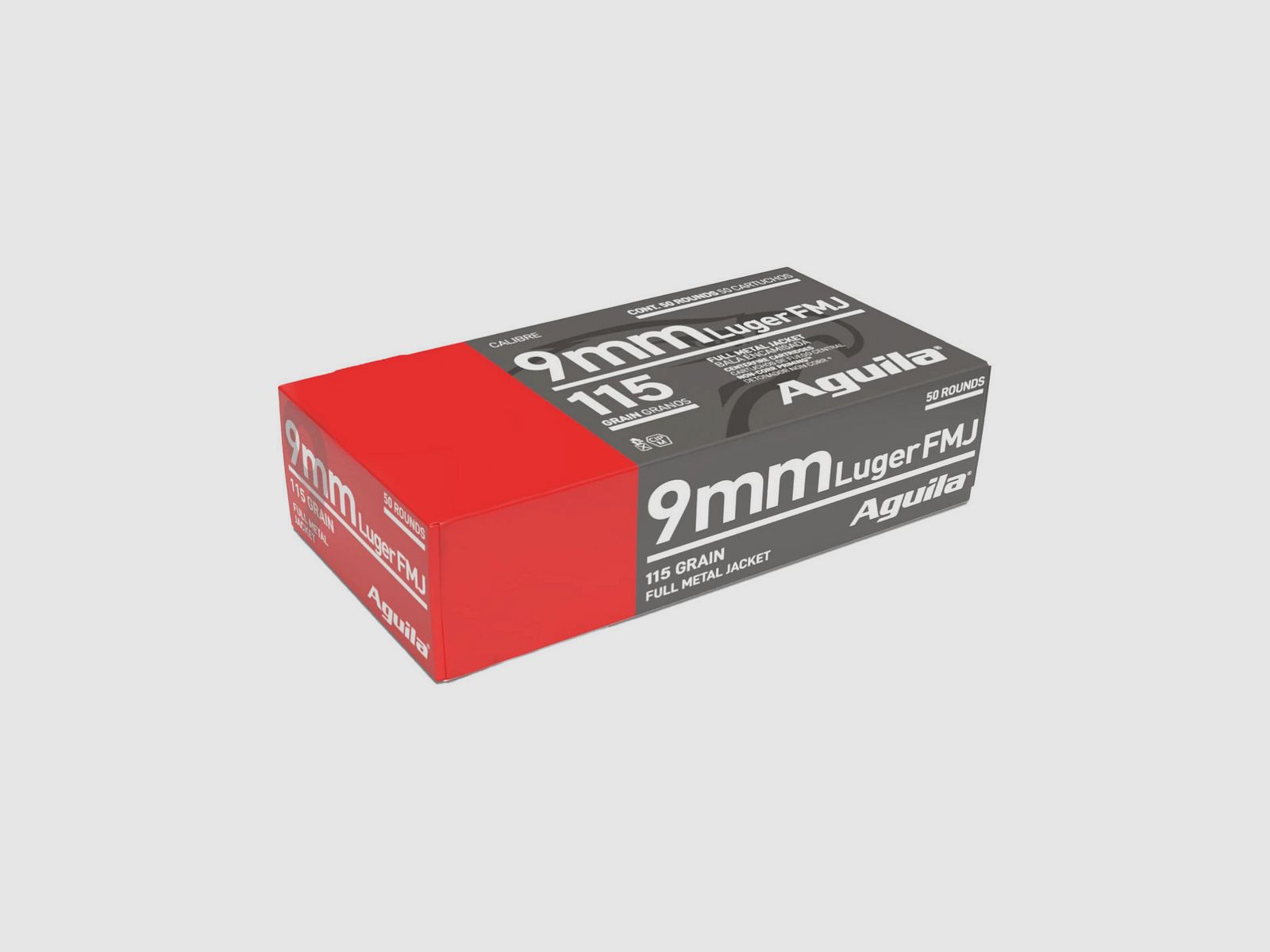Munitions AGUILA – 9mm. Para. – 115 grains – ogive creuse
