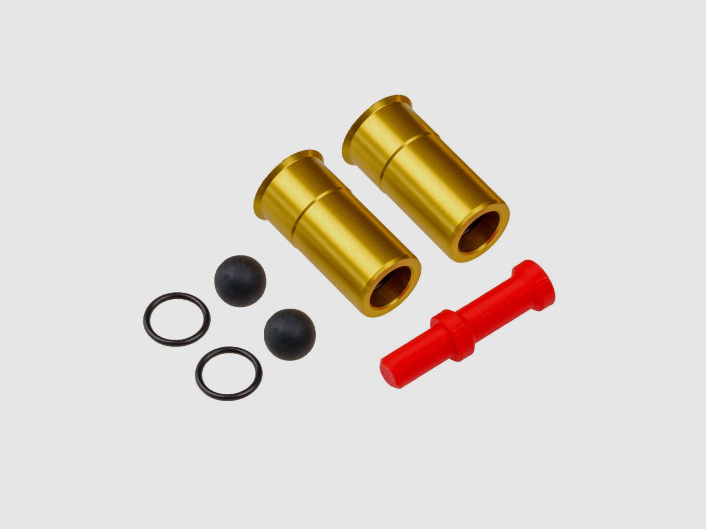 2x Cartuchos.43 | Cal. 68 a Cal.43 | para HDS68 | ALU dorado eloxal
