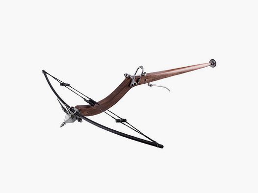 Mittelalterlicher Balester Armbrust Kugelschnepper