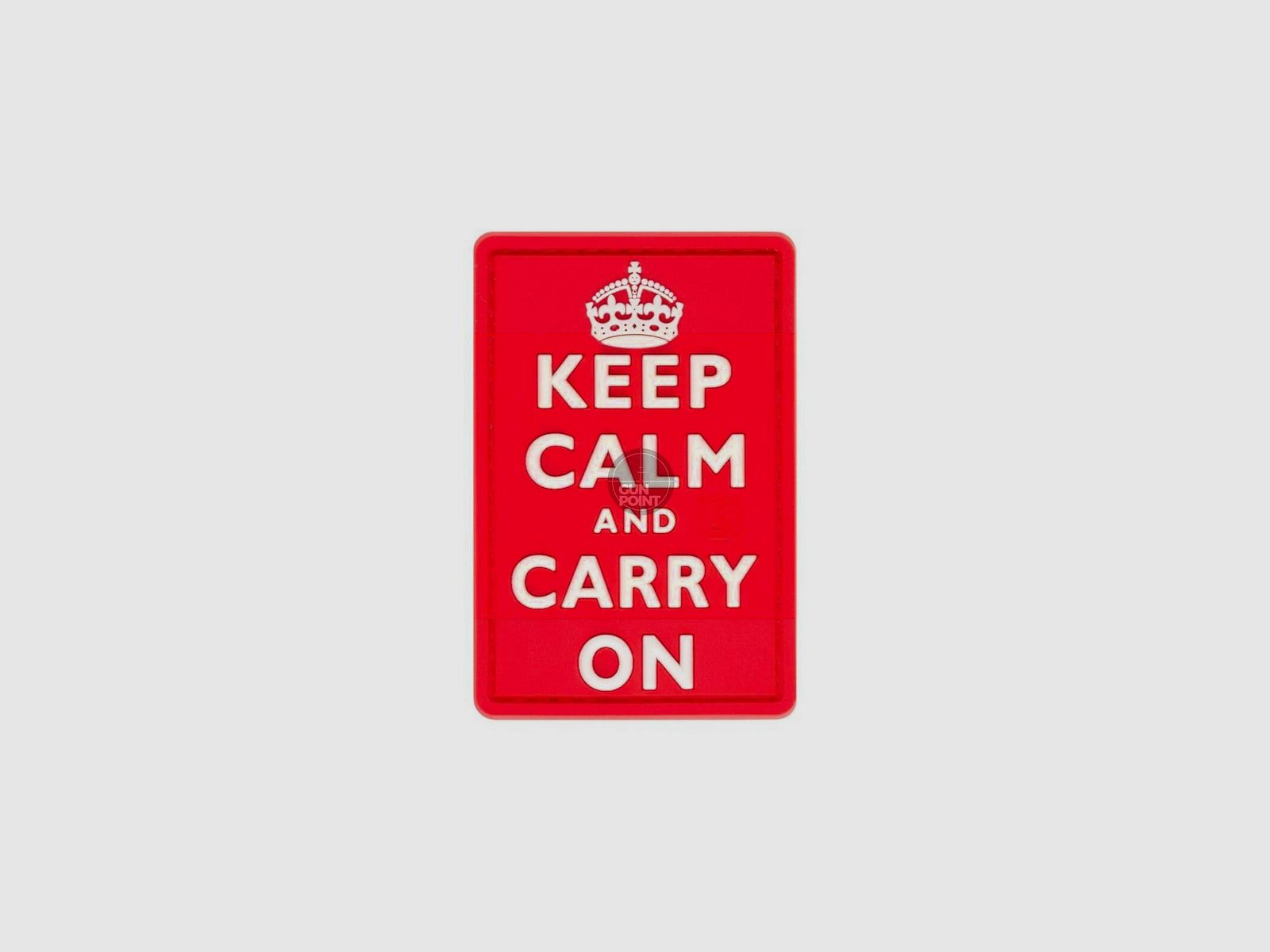 JTG Keep Calm Rubber Patch-Multicolor