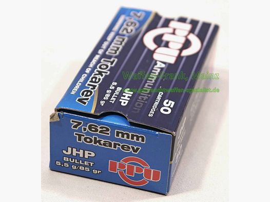 PPU/Prvi Partizan cartuchos de pistola 7,62mm Tokarev