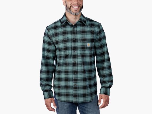Carhartt Midweight Flannel Shirt Men's Sea Pine XL