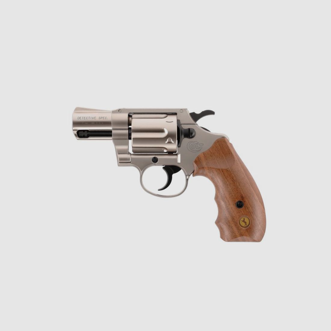 Colt Gasrevolver Detective Spezial Nickel/Holz 9mm RK, Bild 2 von 12