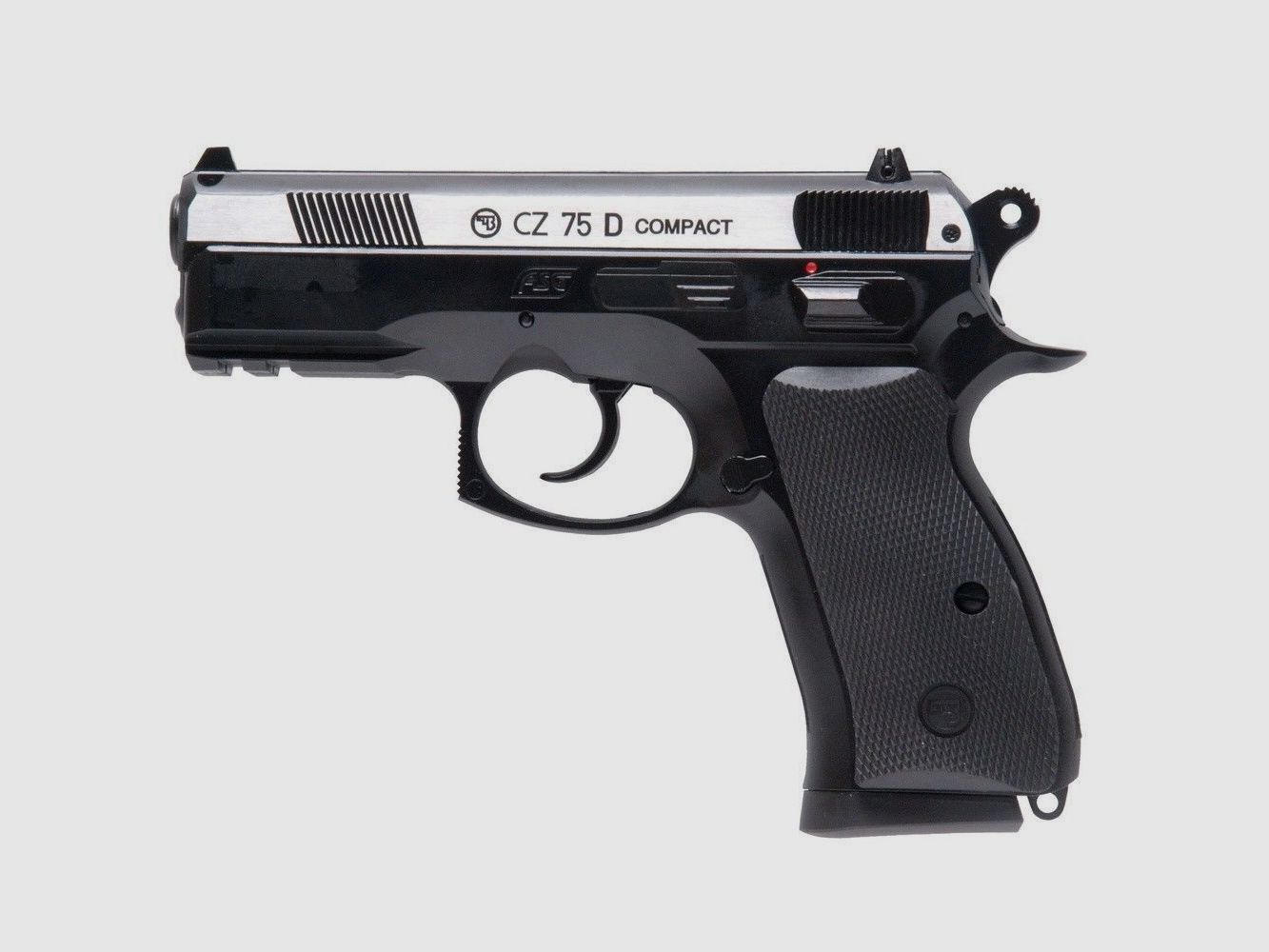 CZ75D Compact Dual Tone CO2 Pistole Kal. 4,5mm BB im Kugelfang-Set