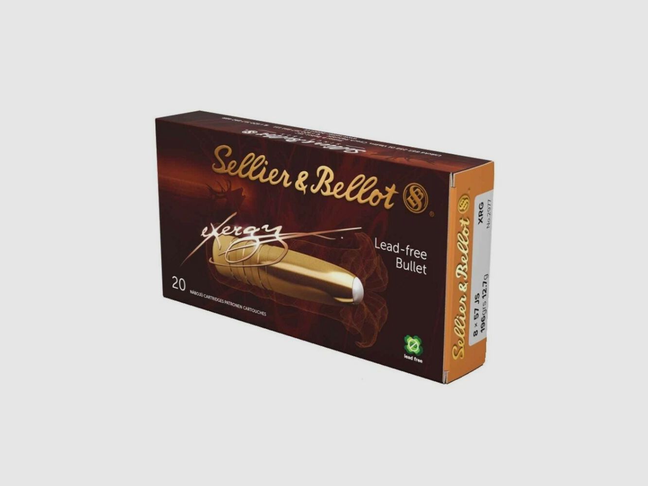 Sellier & Bellot 8x57 IS eXergy sin plomo 12,7g/196grs.