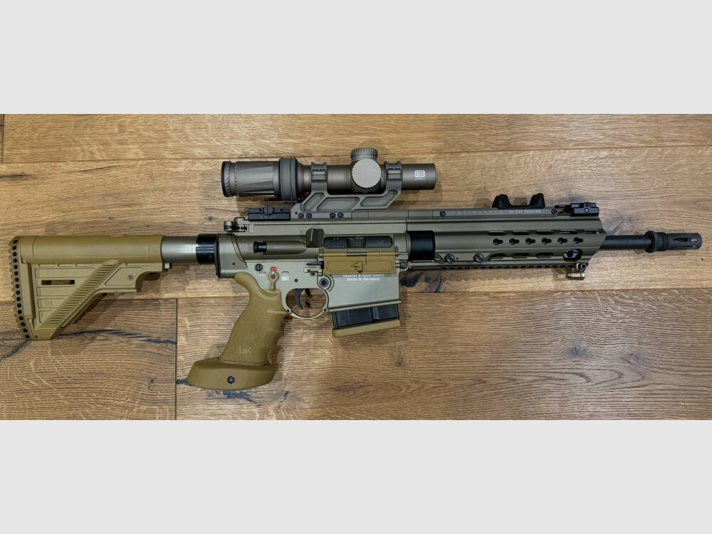 Heckler and Koch MR308 A3 Slimline 13" sand with Antimatter Scopeswitch
