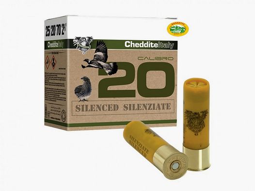CHEDDITE cartouches silencieuses cal.20 gr.20 pb.7,5