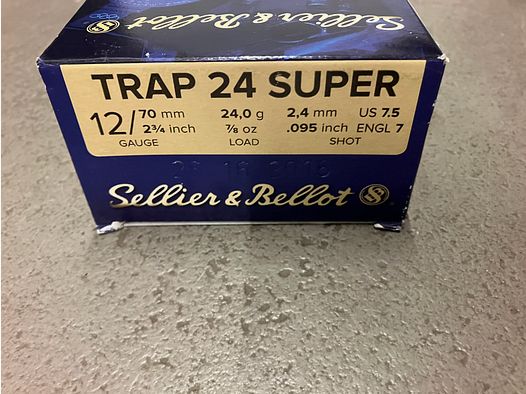 Schrotpatronen Sellier & Bellot 12/70 - vier verpakkingen
