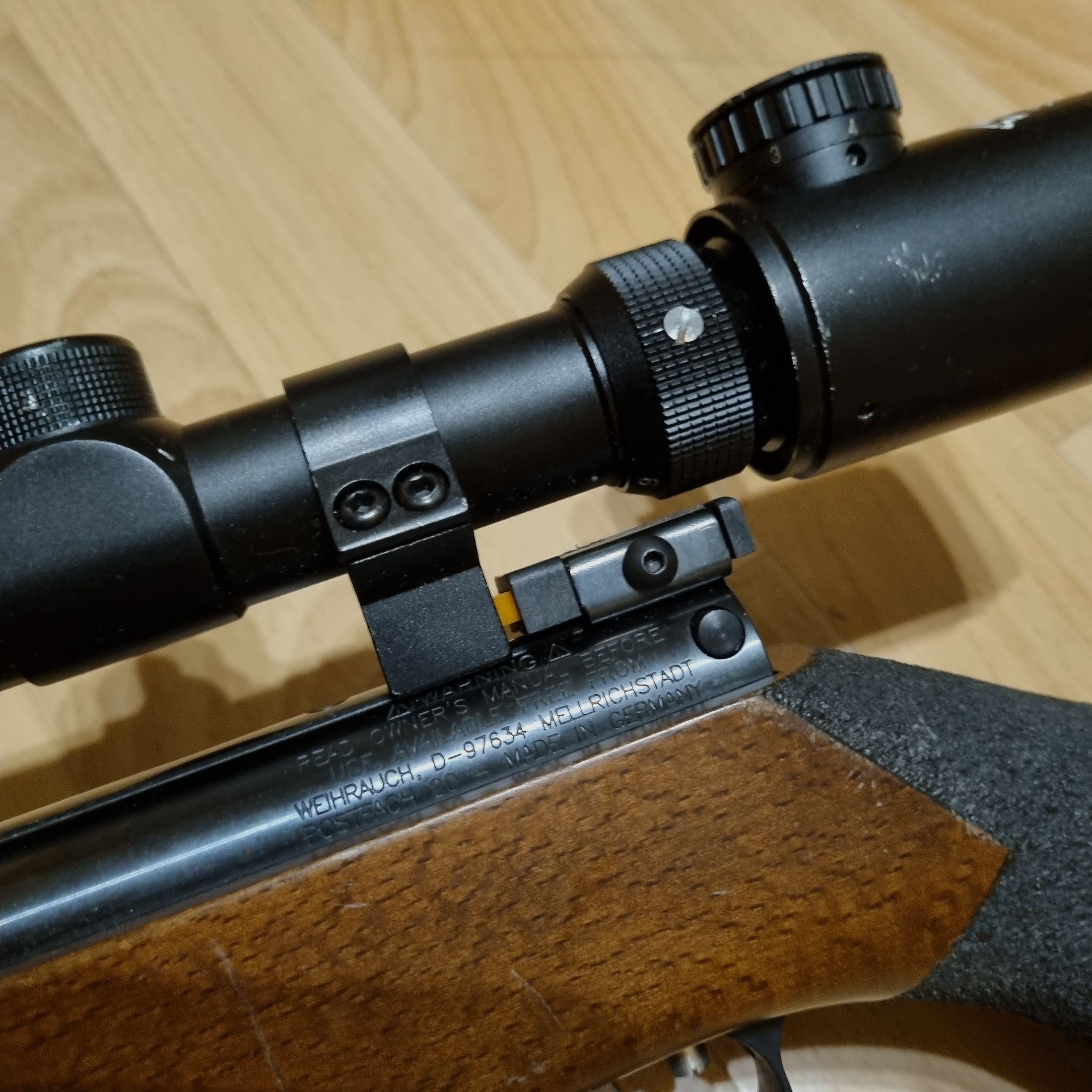 Incenso HW 98 Field Target calcio speciale rivestimento della canna filettatura della canna calibro 4,5 mm con ZF Walther 3-9x40