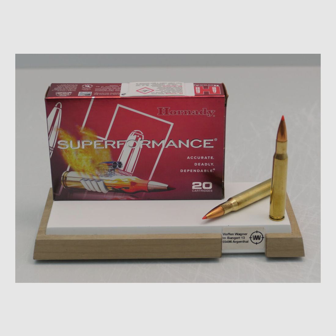 Hornady SST 150grs. Superf. à20
