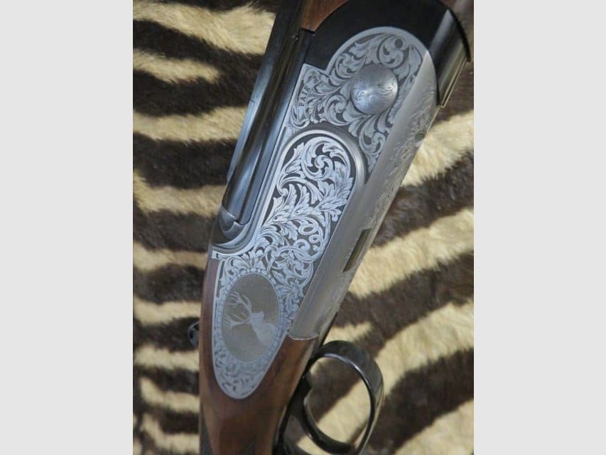Doppelbüchse FAIR Prestige Stahl falscher Körper Kal.30-06 Läufe 55 cm – Auswerfer, Bild 5 von 12