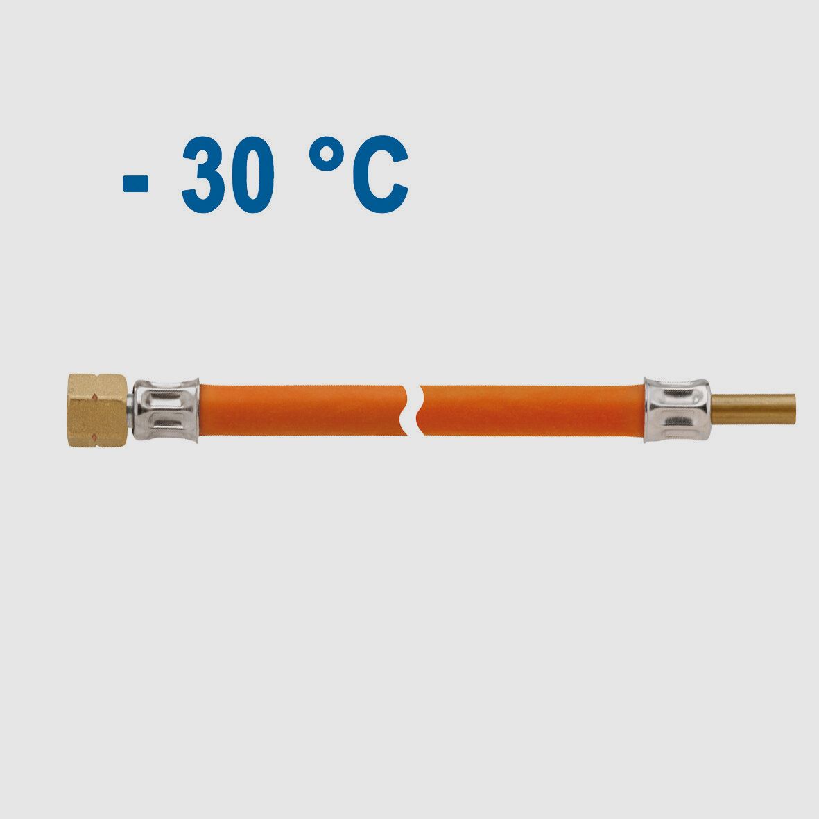 Mitteldruck-Schlauchleitung MS 10 bar, 400 mm, G 1/4 LH-ÜM x RST 8, Bild 2 von 9