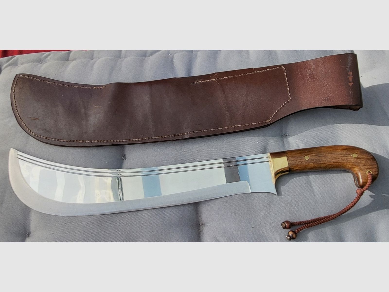 Coltello da macellaio grande, lama in acciaio inossidabile lunga 37 cm, quasi come nuovo