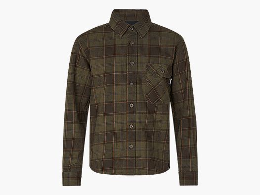 Seeland Glen Junior Flannel Shirt Pine Green/Dark Navy Check 8