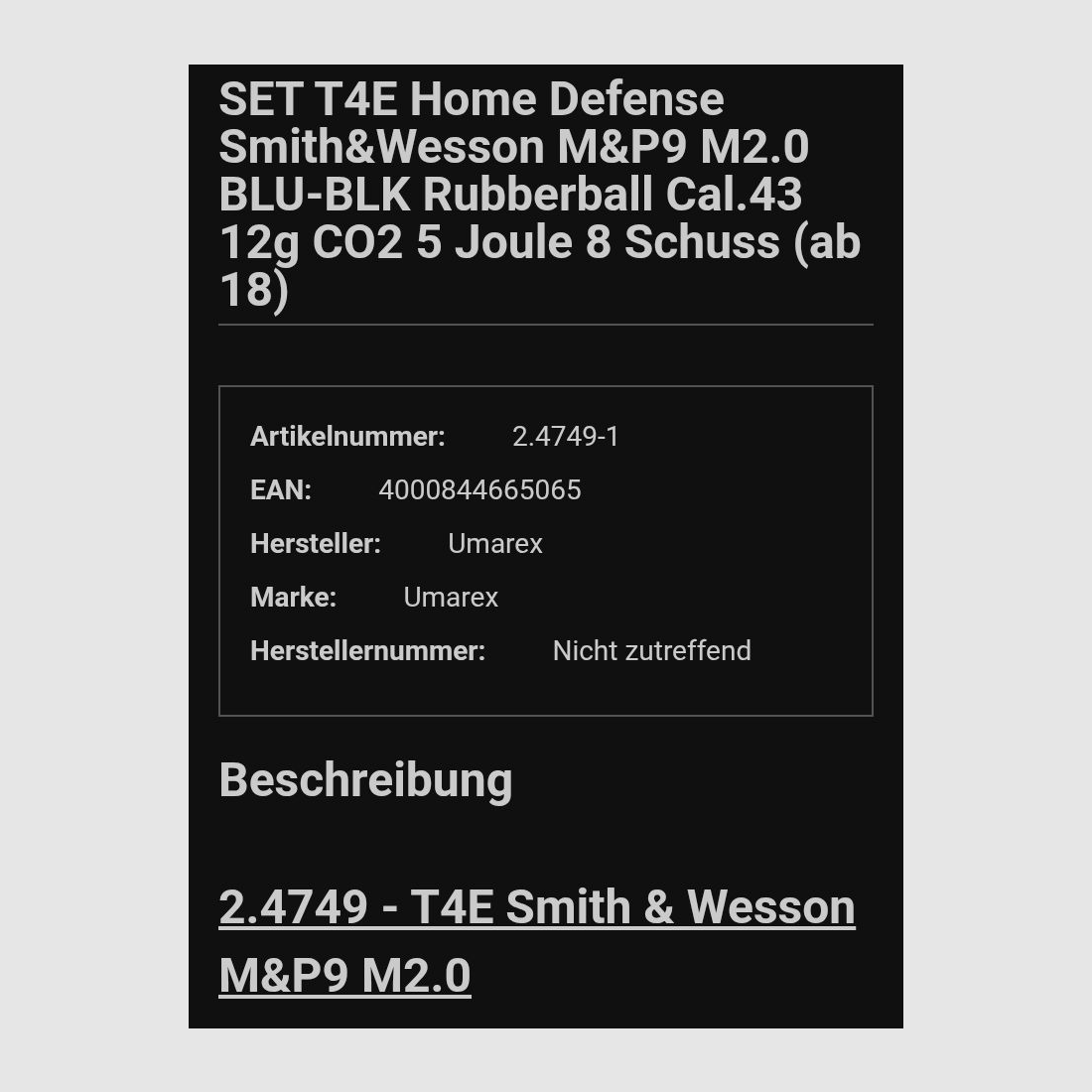 RAM wapen Smith en Wesson kal. 43