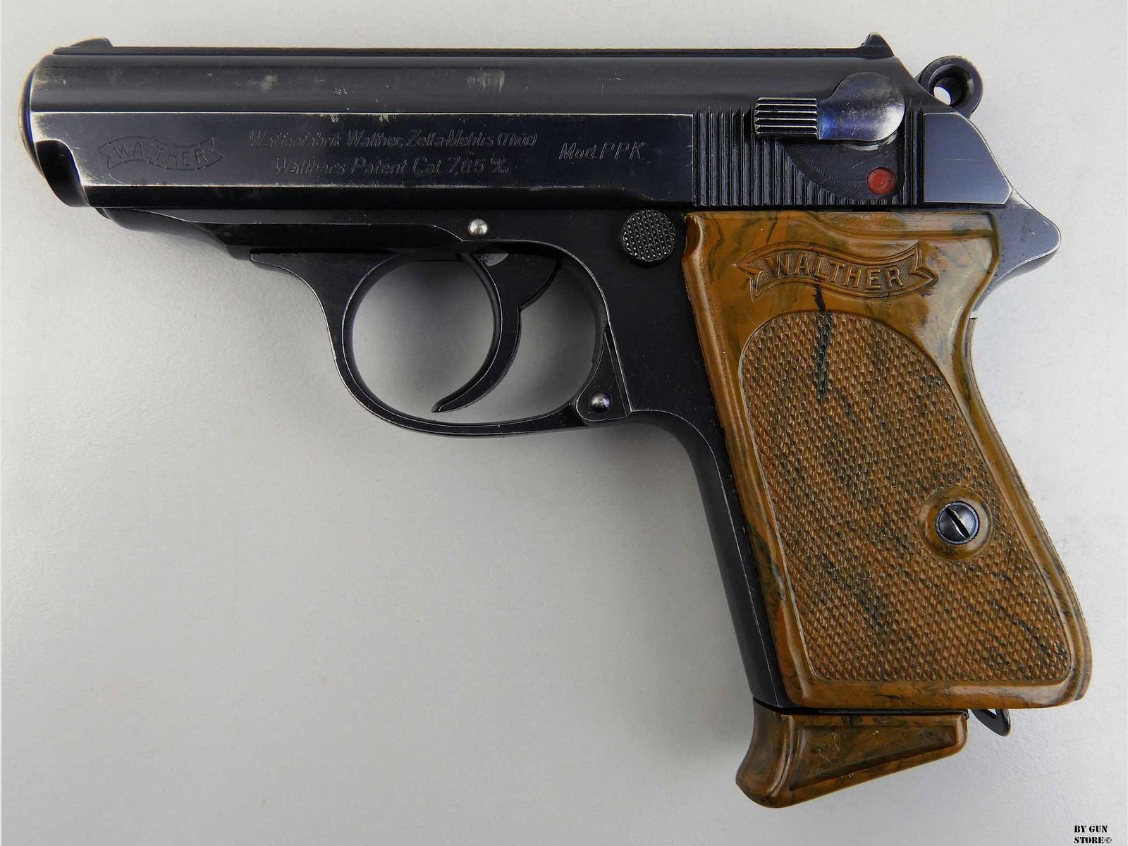 Pistolet Walther Zella Mehlis mod. PPK cal. 7,65 mm sécurité 90° matr. 808106, image 1 sur 15