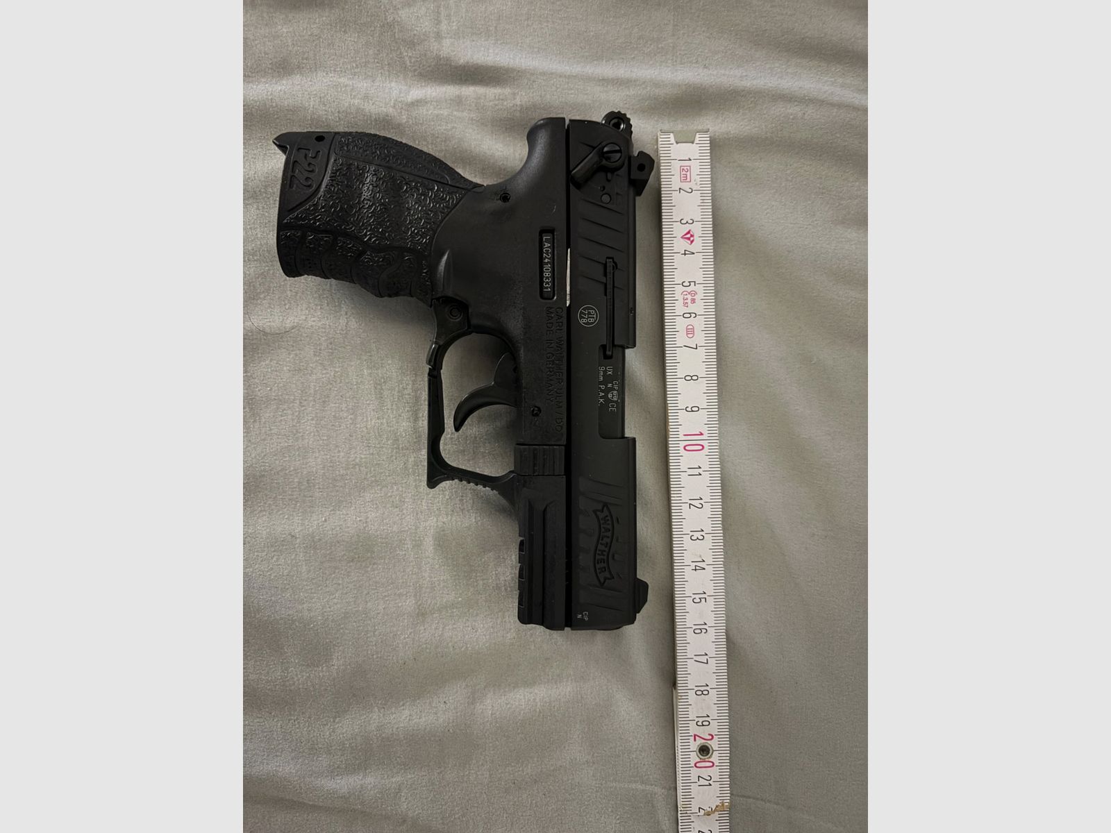 Walther P22 pistolet à blanc (cal. 9 mm P.A.K.), image 4 sur 14