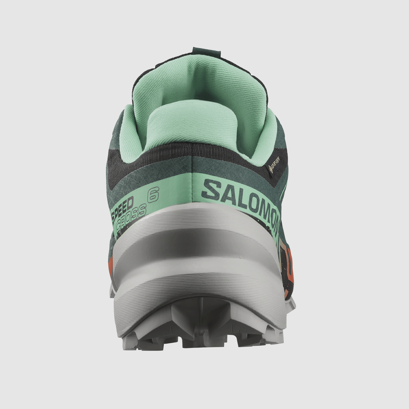 SALOMON – DAMEN – SPEEDCROSS 6 GTX W Schwarz / Elektrisches Grün / Kirschtomate, Bild 4 von 7