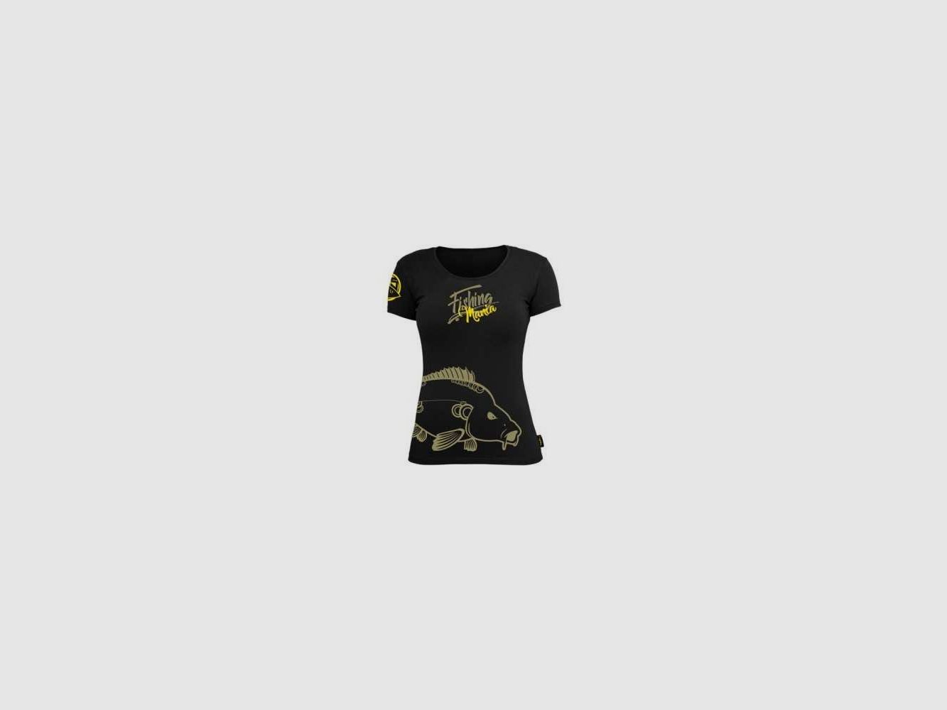 Damen T-Shirt Carp Fishing Mania Hotspot Design