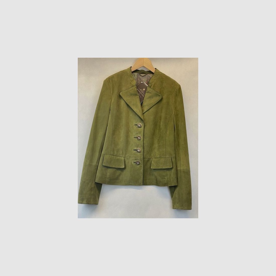 Habsburg Lederjacke Erentrudis in Oliv, Bild 1 von 2