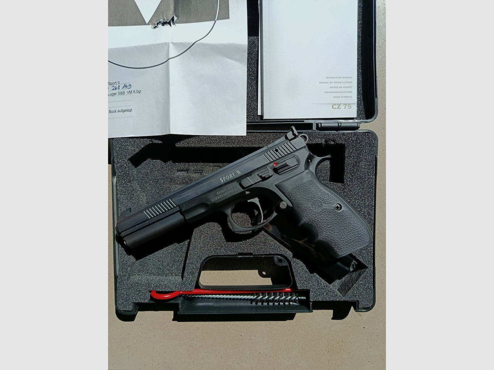 CZ 75 Sport 2 von Oschatz 9mm 6 Zoll SA Match Abzug