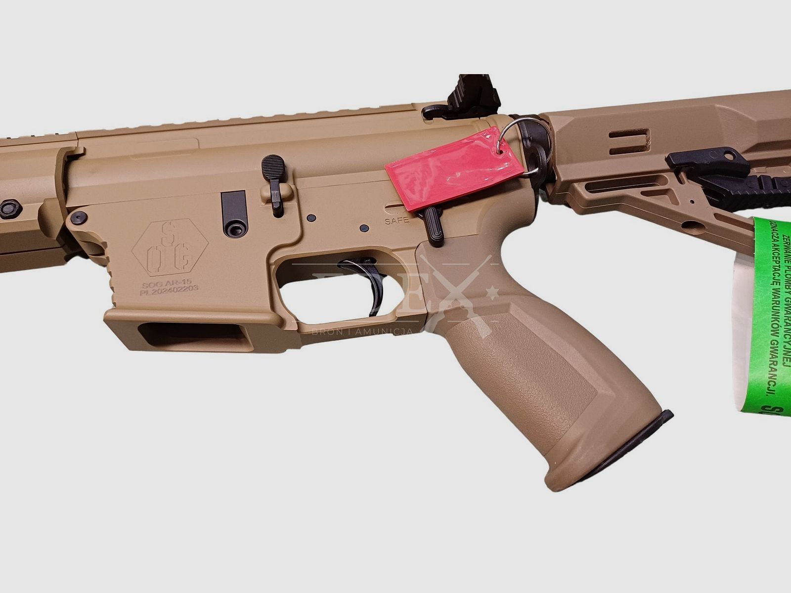 Carabine semi-automatique SOG AR-9 PCC 14,5" FDE cal. 9x19, image 2 sur 4
