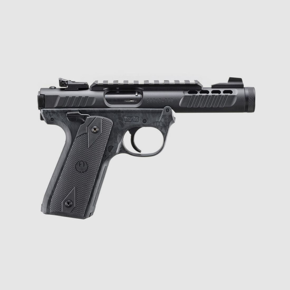 Ruger MARK IV 22/45 LITE .22 LR 4,4"/11,18CM ZWART ANODISEERD 1/2"-28