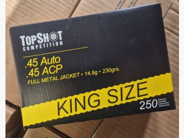 TopShot Competition .45ACP 230grs VM 250er King Size Pack