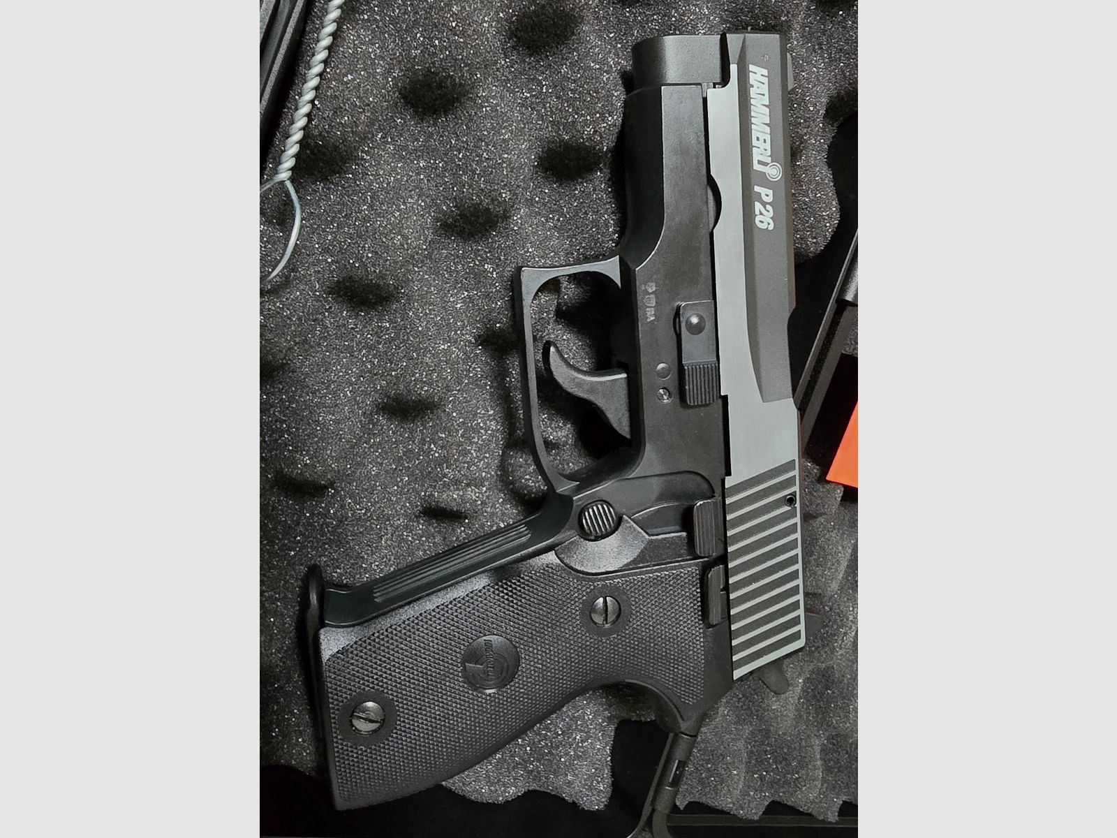 Hämmerli P26 Dark Ops (Geco 225) blank firing 9mm PAK black