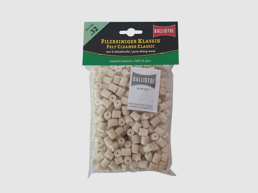Ballistol Filzreiniger Klassik .32, 7,65mm, 7,92mm, 8mm 300 Stück