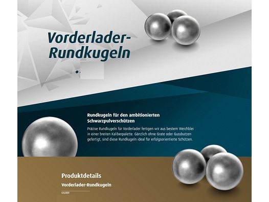 200 Stück H&N Vorderlader BLEI Rundkugeln VL RUND Kaliber: .354 | 9,00 mm Schwarzpulver #94043540003