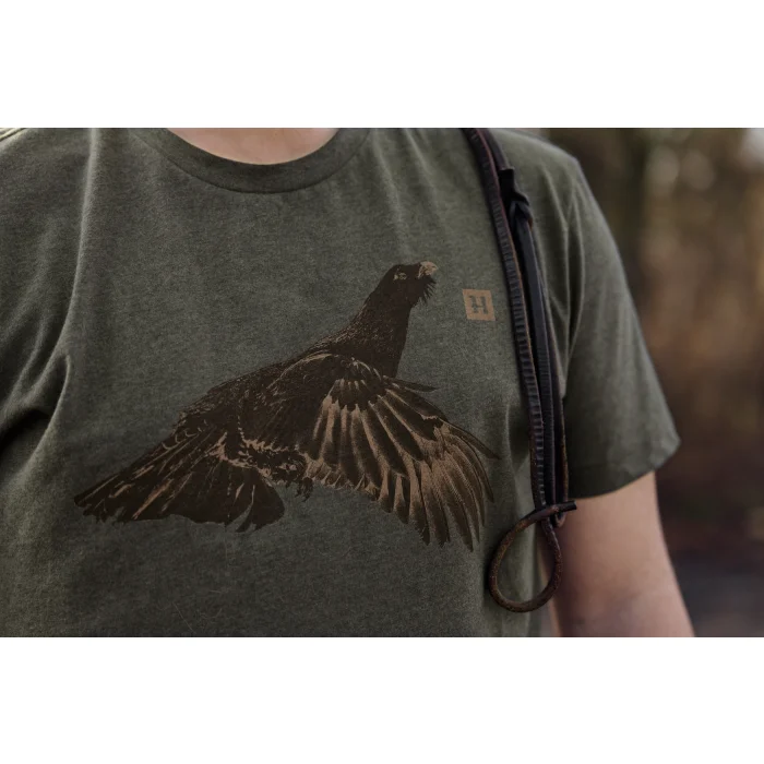 Koszulka HARKILA - Topp S/S - Forest Night Grouse (117390193), zdjęcie 3 z 7