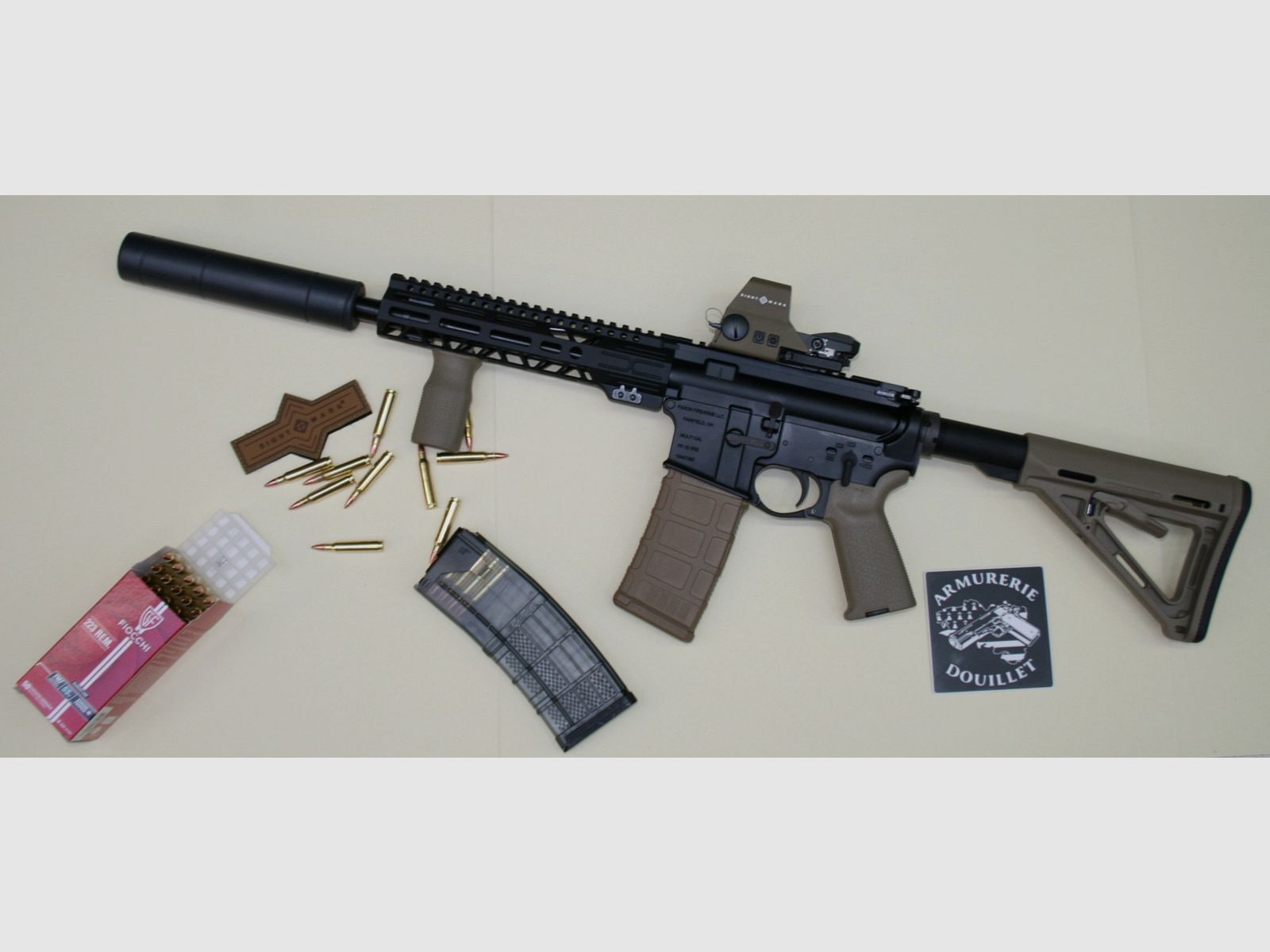 Rifle Pack FAXON FF-15 XRS Ascent Line « silent operator » dual-tone 10,5" – .223 Rem / 5.56 NATO, afbeelding 1 van 7