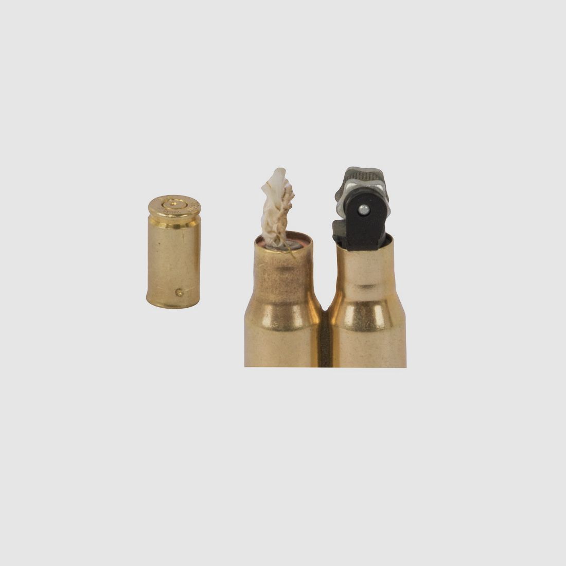 Feuerzeug in Patronenform Kaliber 7,92 Ă— 57 mm 8 x 57 IS blinde Originalpatrone nachfĂĽllbar handgefertigt (P18)