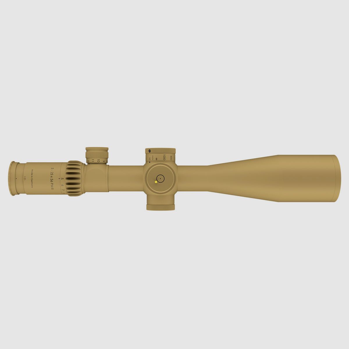 SCHMIDT U. BENDER 5-25×56 PM II LP P5FL 1cm ccw DT27 MTC LT / ST ZC CT RAL 8000, imagen 5 de 5