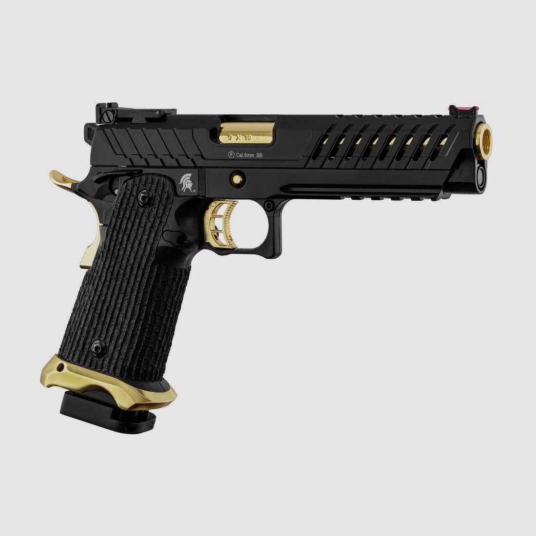 Airsoft-Pistole Lancer Tactical LTX6 Schwarz/Gold - Realistischer Blowback - Hohe Präzision - Für Spiel und Training, Bild 1 von 5