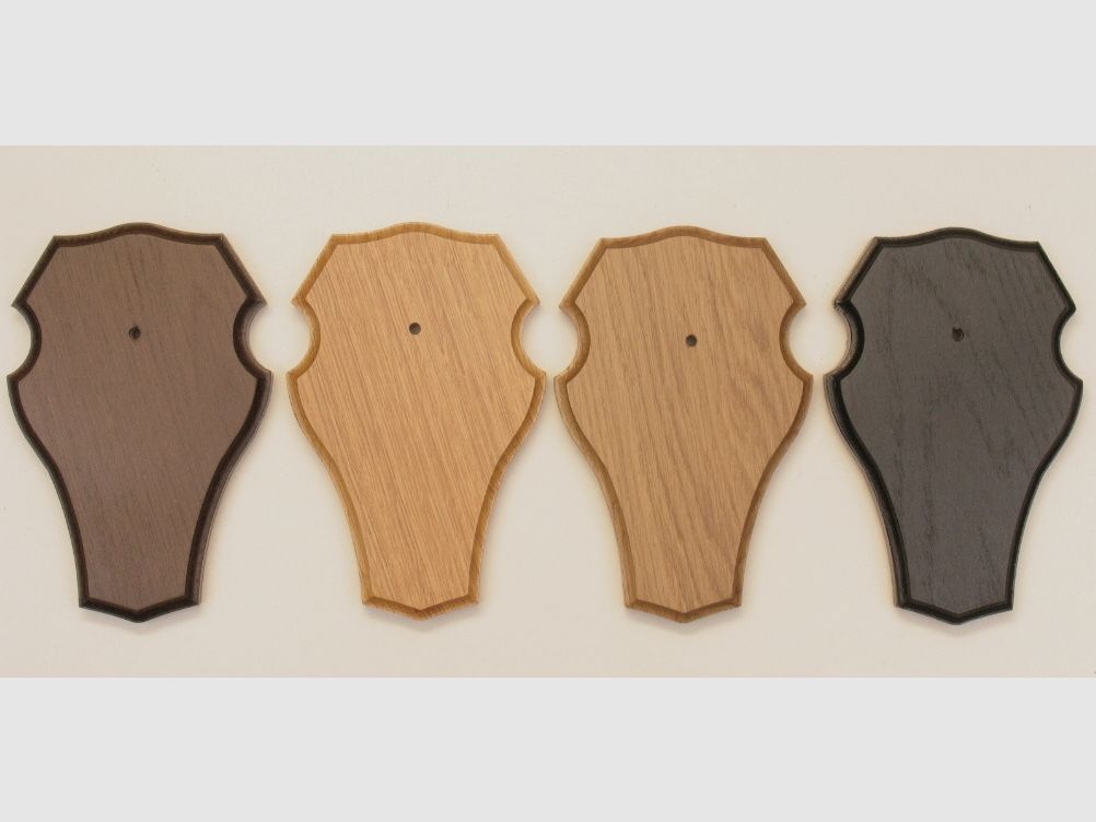 Schild Reh rund 19x12cm Nr.53 dunkel, mit Kiefernfach