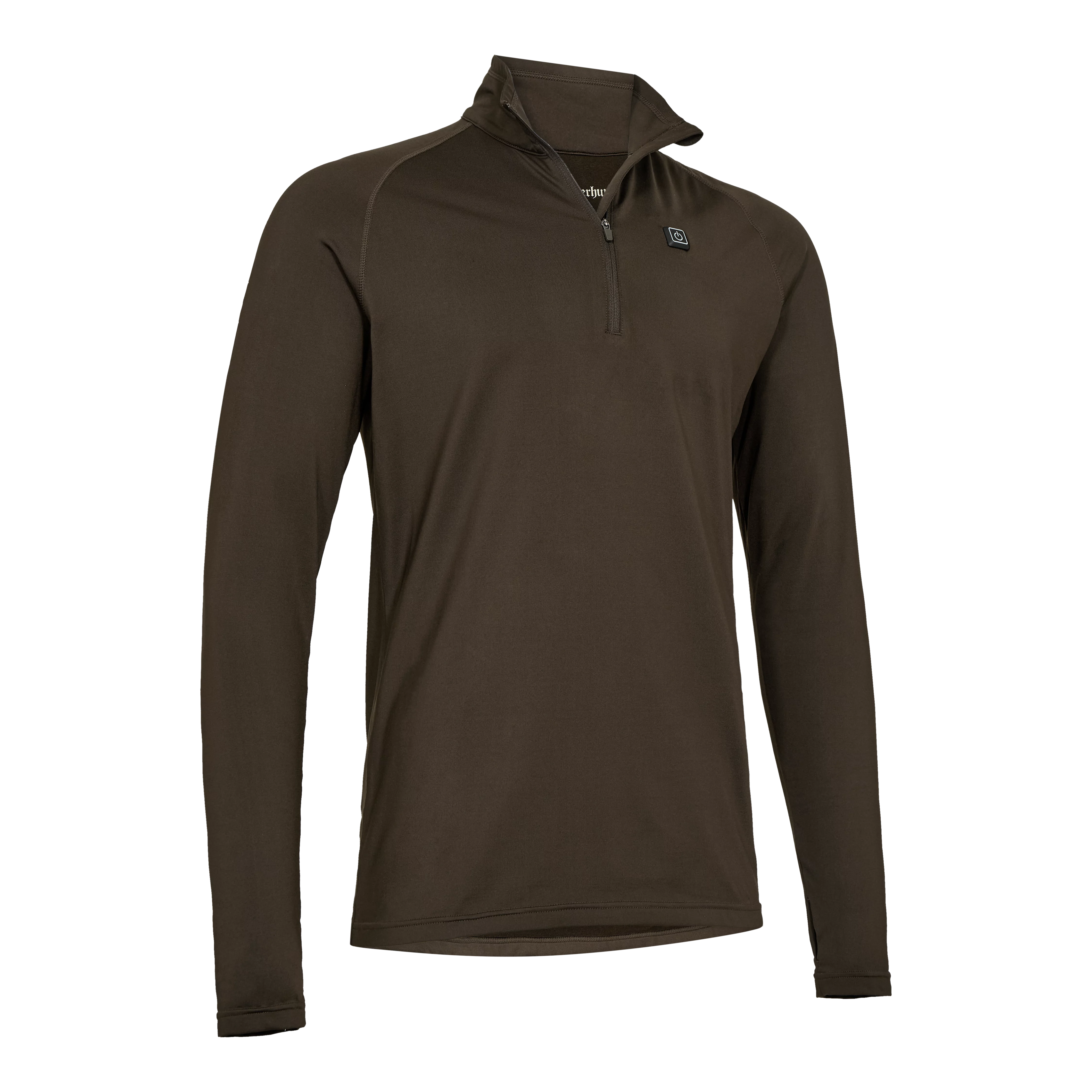 Heat Game maglia intima con mezza zip - Wood, immagine 1 di 2