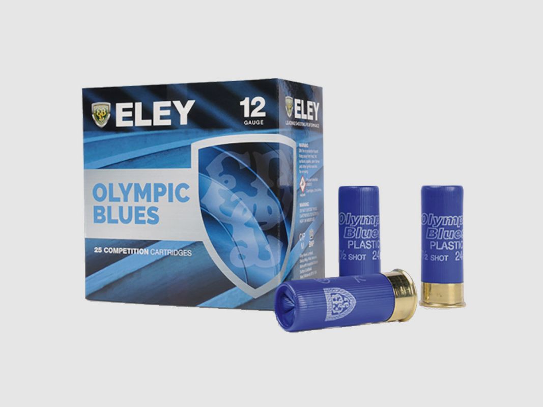 Eley Olympic Blues .12/70 24g #7,5 (2,3mm) Bleischrot 25 Patronen