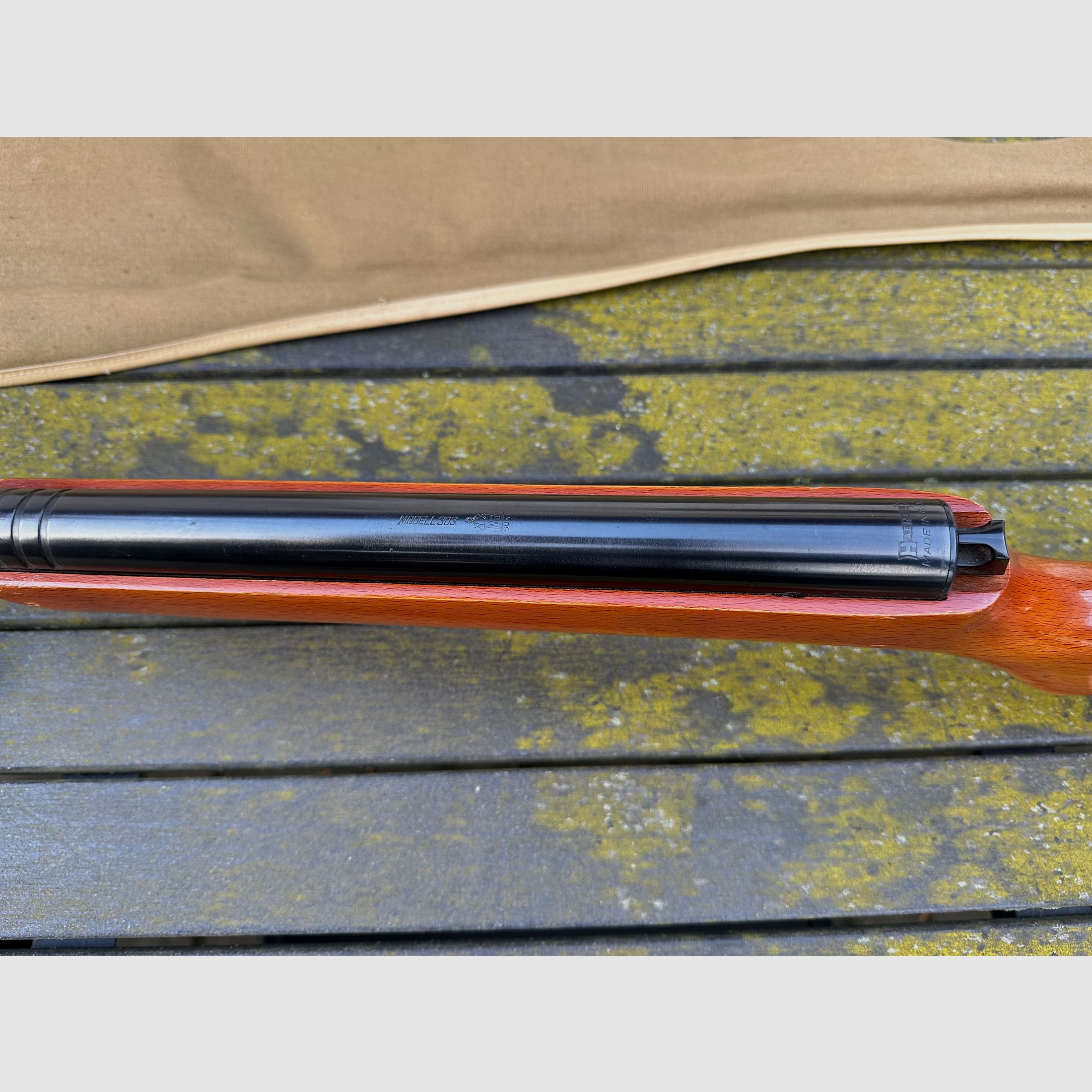 Fucile ad aria compressa DDR Haenel modello 303 con borsa