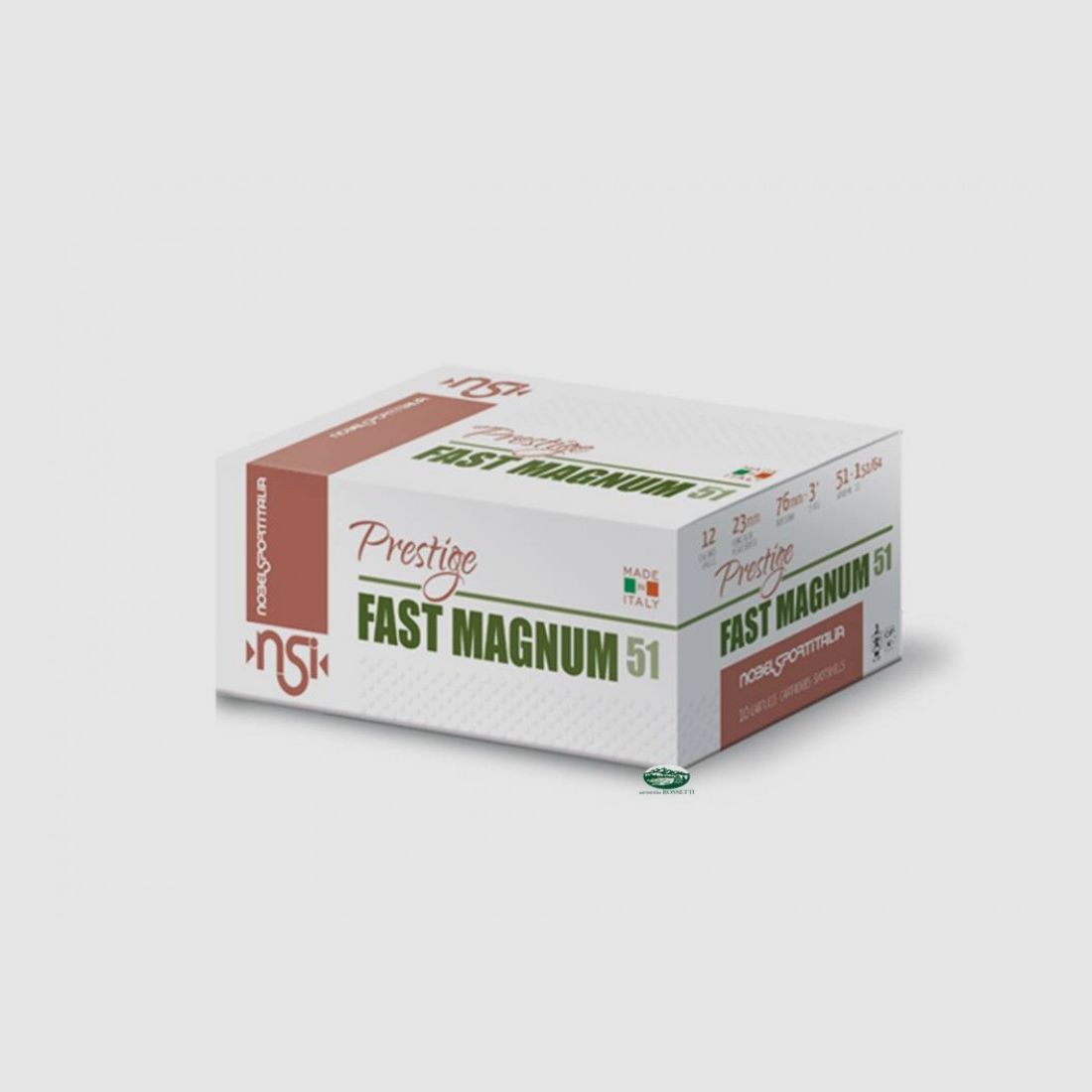 NOBEL Patronen PRETIGE FAST MAGNUM 51 Kal.12 pb.3 Speziell Colombaccio