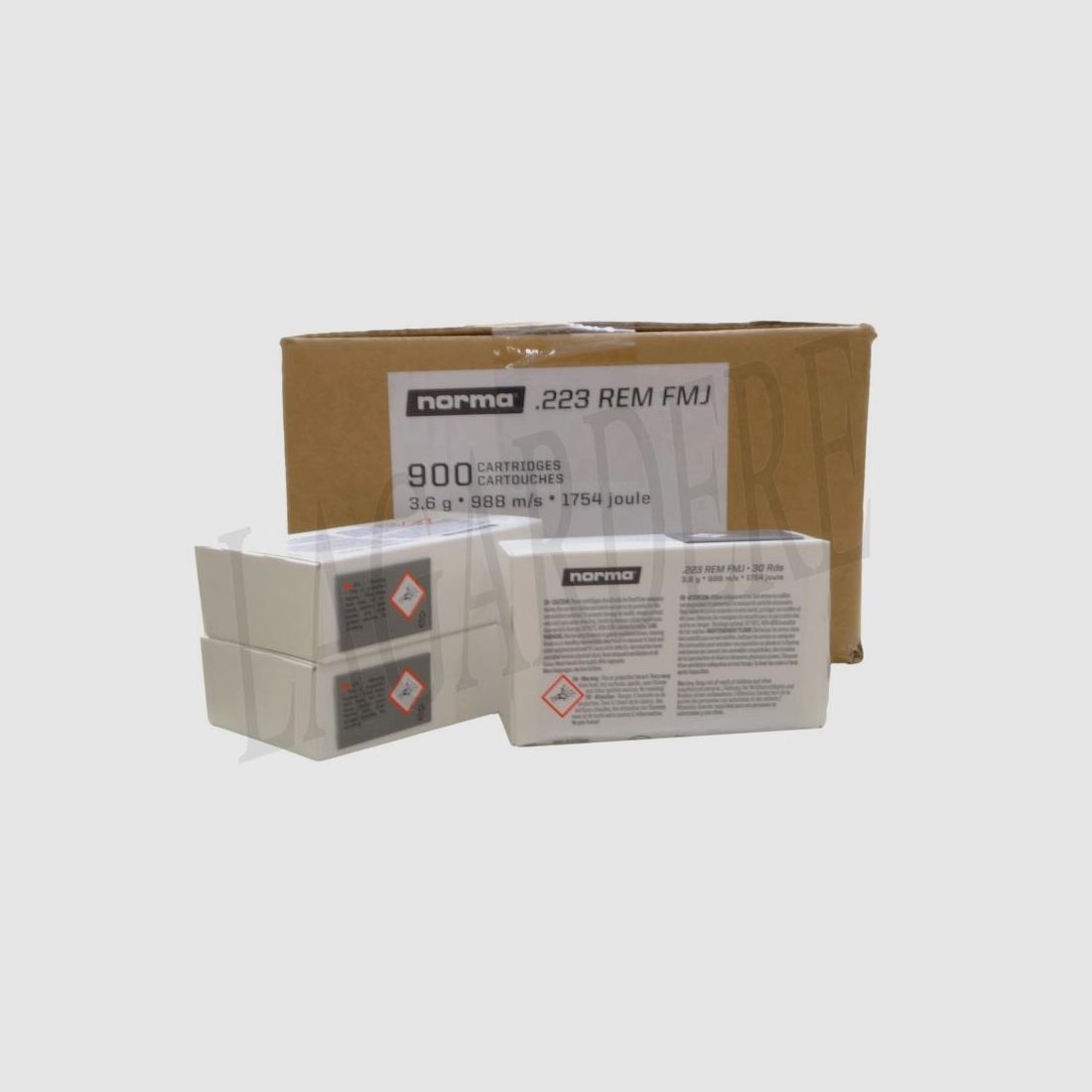 NORMA FMJ TACT 55 GRS (cartucho con bala)