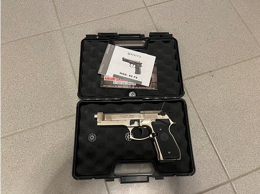 Beretta 92 FS 4,5 mm Diabolo Níquel Co2-Pistola