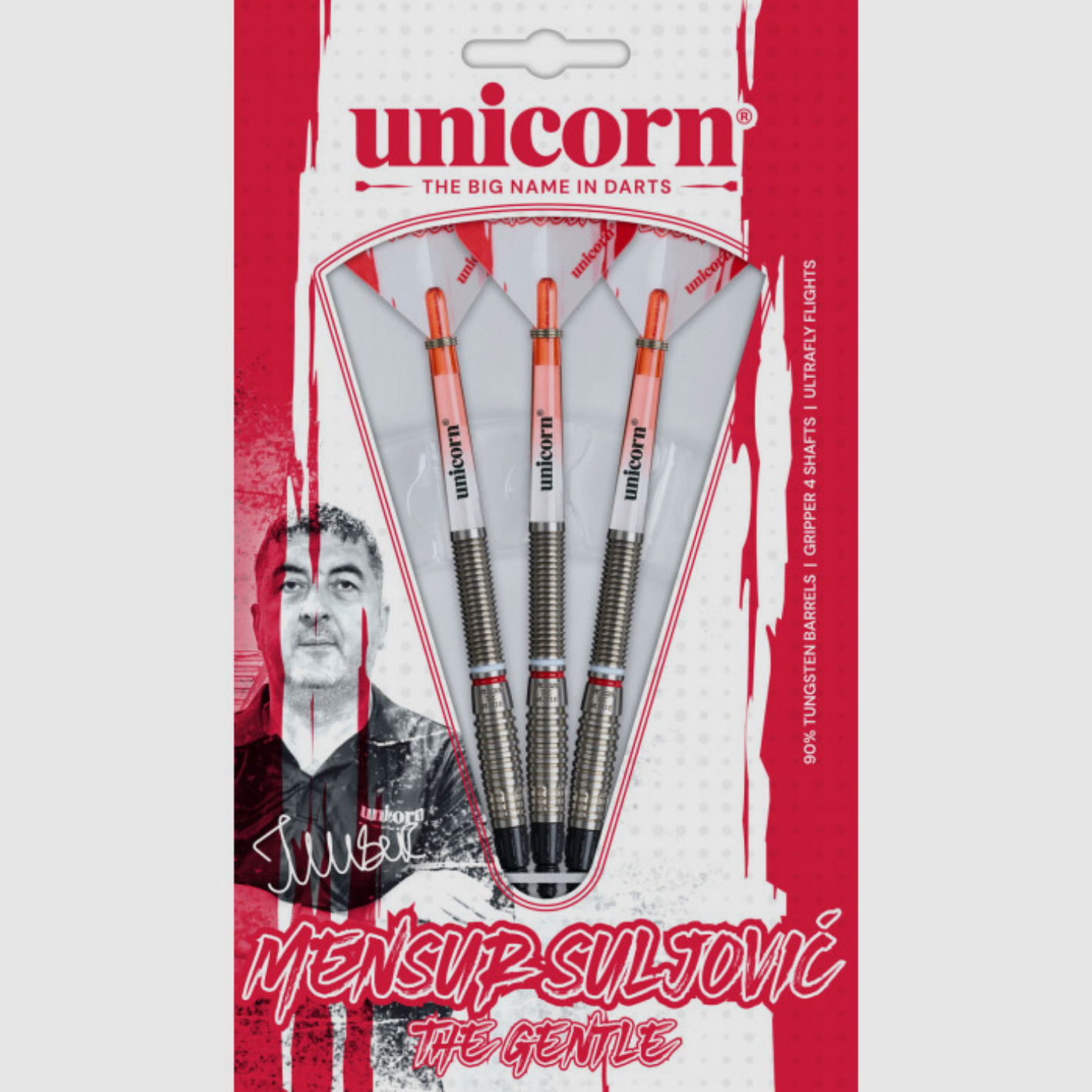 UNICORN – Mensur Suljovic 80% Tungsten Soft Tip Dart 18g, zdjęcie 5 z 5