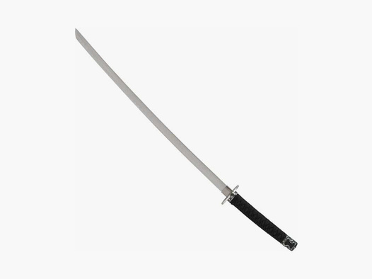 Katana Schwert mit zwei Beimessern Kozuga und Kogai, schwarz