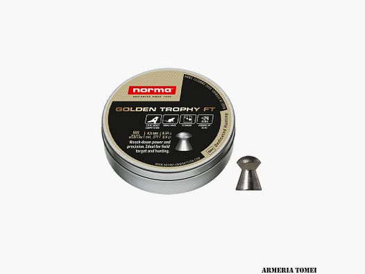 NORMA – GOLDEN TROPHY FT 4,5MM (.177) 0,54g 8,4gr | <24JOULE (500 STK)