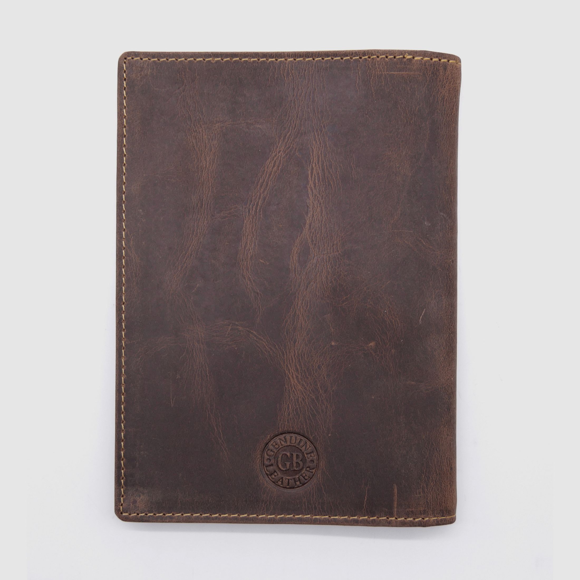 Greenburry leather hunting license folder ID folder case boar brown 328B-wildboar-25